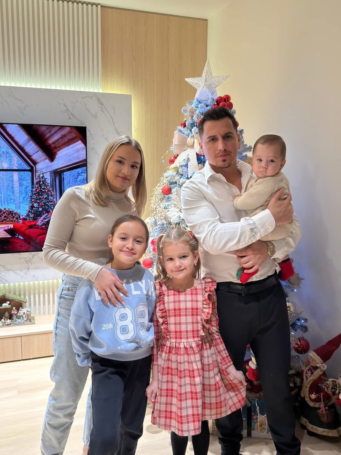 Cosmin with his wife Alexandra and their three daughters
