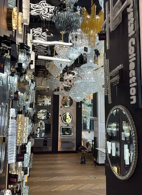 Lighting in the showroom