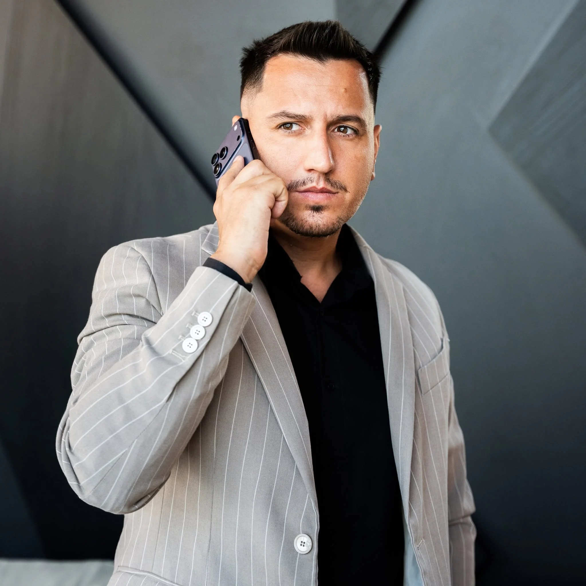 Cosmin Radoi on a phone call